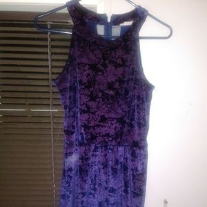 Purple and black dress